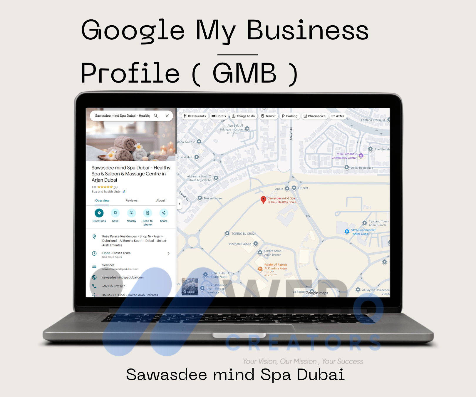 Swadi Mind Spa Dubai Google My Business Creation